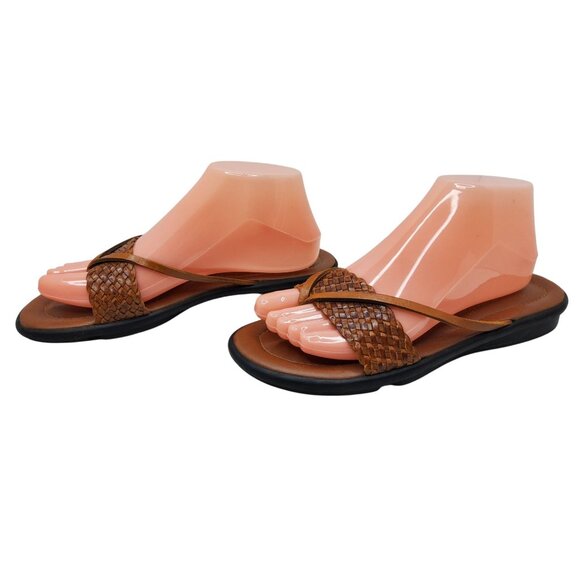 Women's Romano "Linda 2" Thong Leather Sandals - Picture 1 of 8